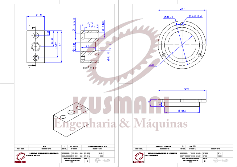 Desenhos técnicos - usinagem