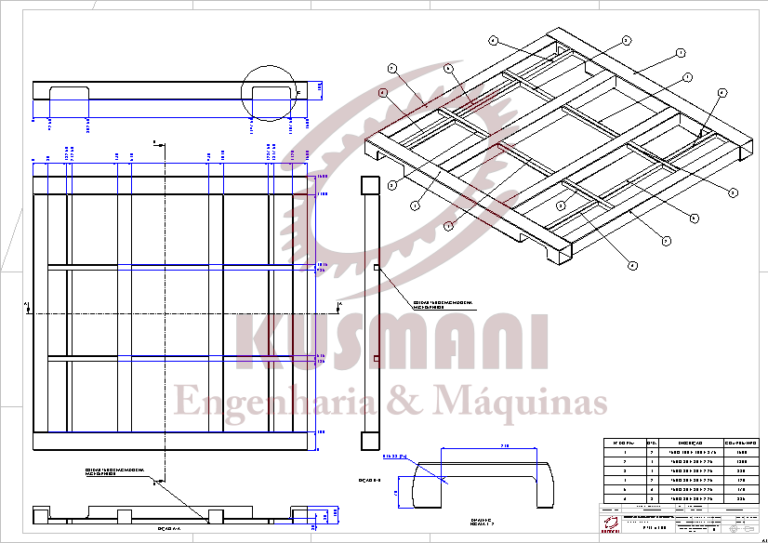 Desenhos técnicos - rack